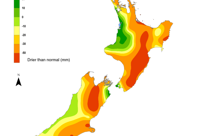 Soil moisture anomaly map (mm) at 9am on 15 May 2015