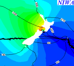 Solar Semidiurnal Tide (S2) - chart | Earth Sciences New Zealand | NIWA