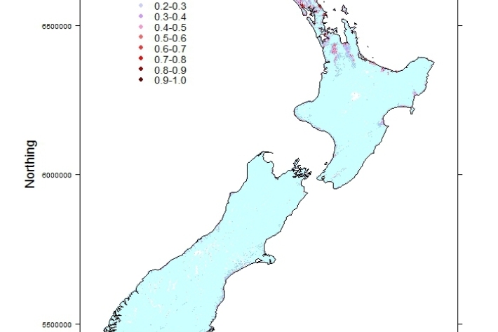 Gambusia affinis_distribution_predicted