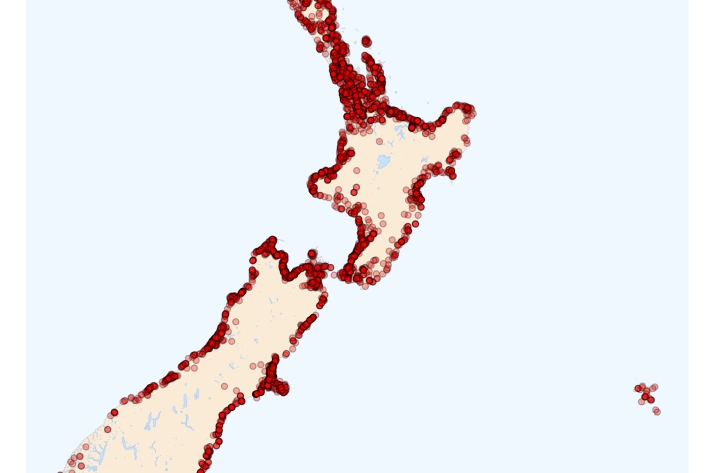 Inanga distribution map [2024]