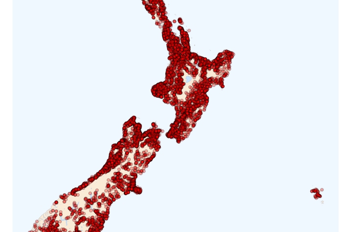 Longfin eel distribution map [2024]