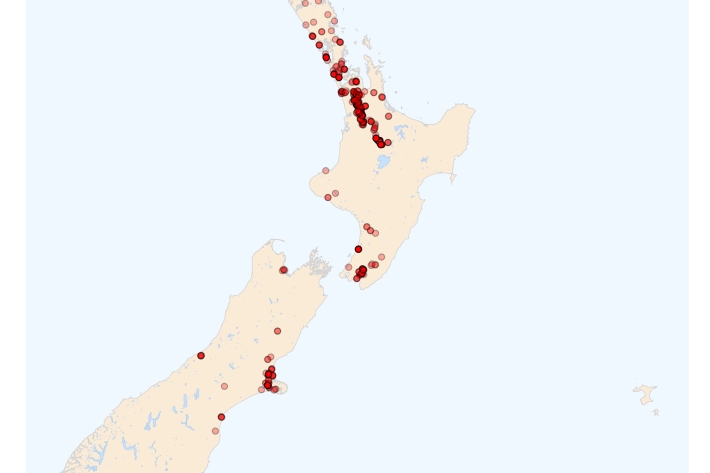 Rudd distribution map [2024]