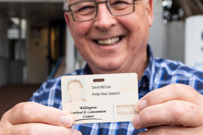 David McCaw reunited with his RNZ security card 21 years after it was lost