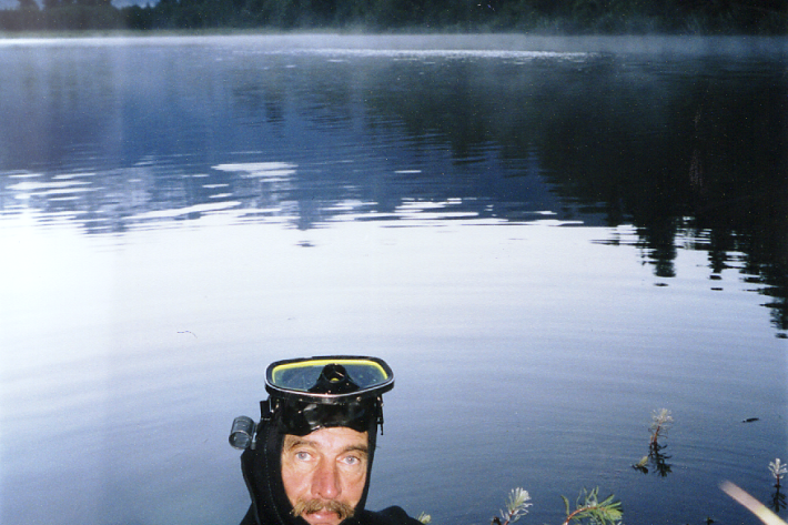 Rare aquatic plant - Lake Matheson