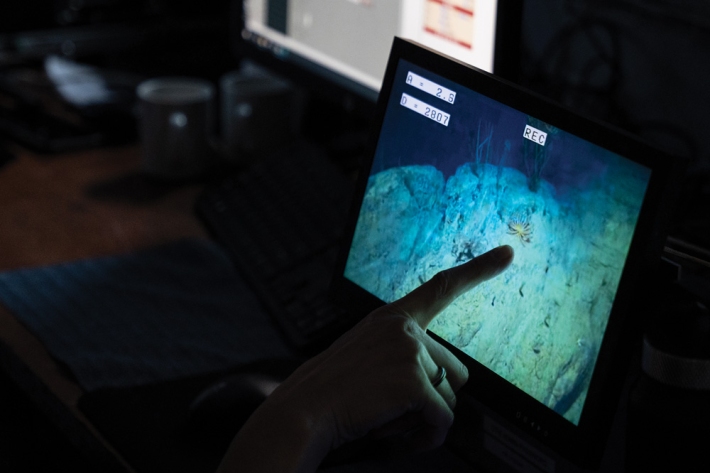 DTIS monitor during a tow.