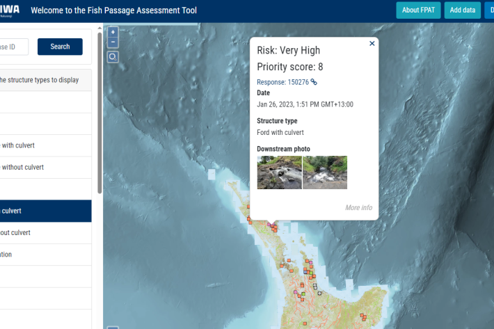 Fish Passage Assessment Tool - Web App screenshot