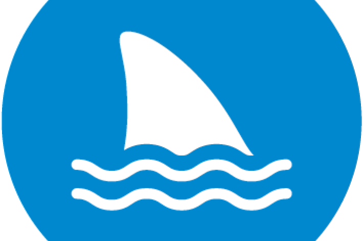 Shark fin icon