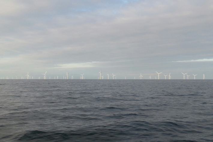 Offshore wind farm in the UK