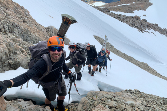 A quick breather. Mt Philistine, Arthur's Pass.