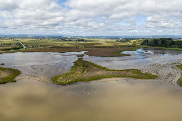 Waihi estuary in Pukehina.