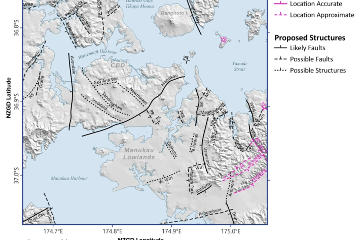 Identifying obscured faults in urban areas_Auckland