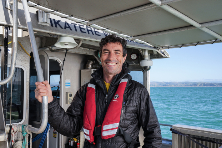 Joshu Mountjoy on RV Ikatere