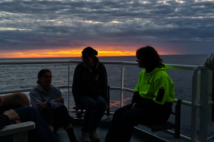 Conversations at sunset