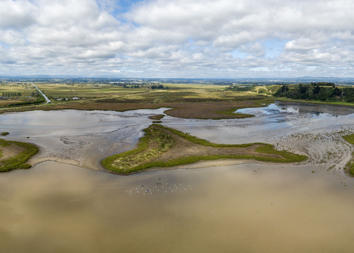 Waihi estuary in Pukehina.
