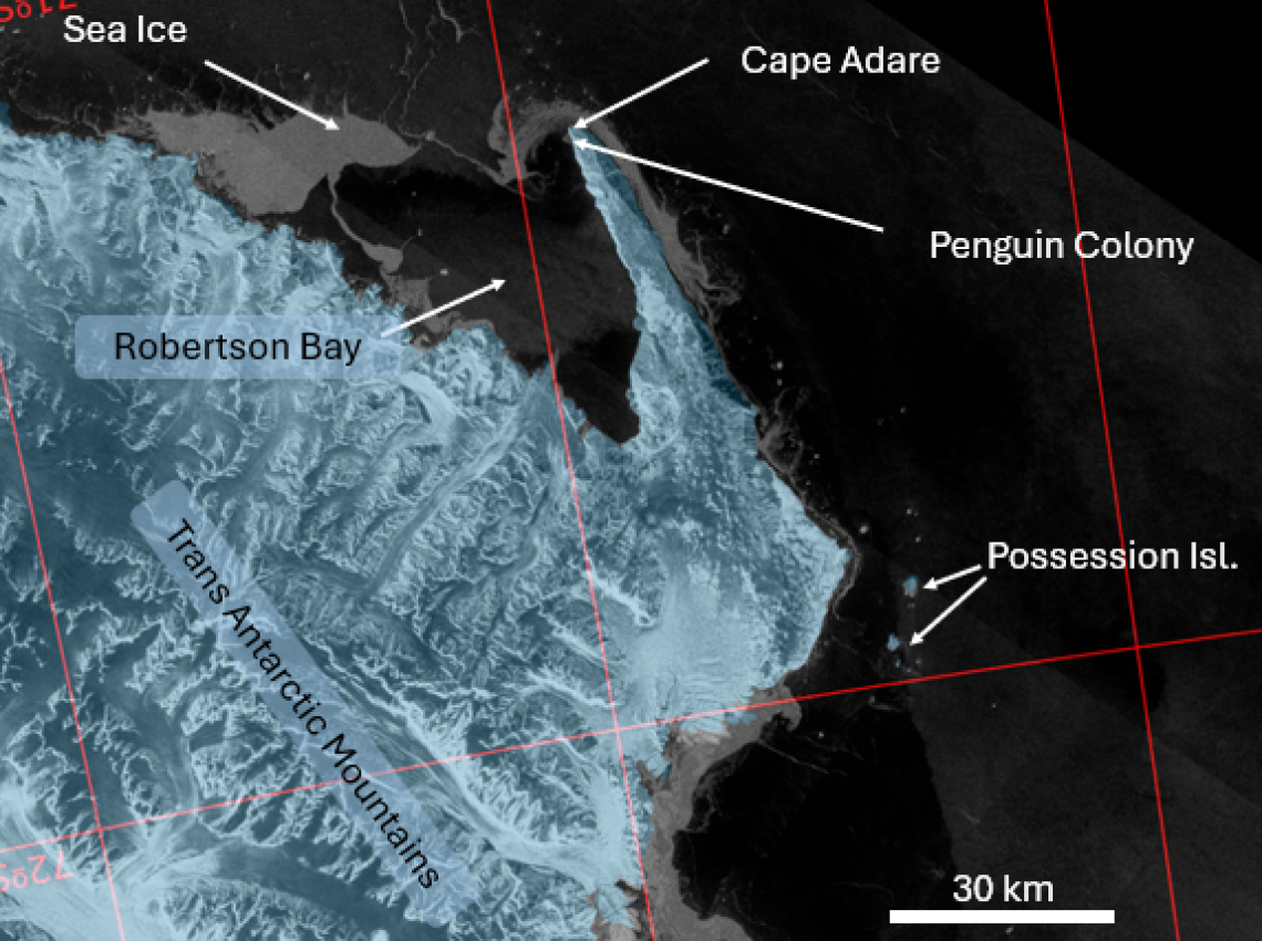 Sea ice map