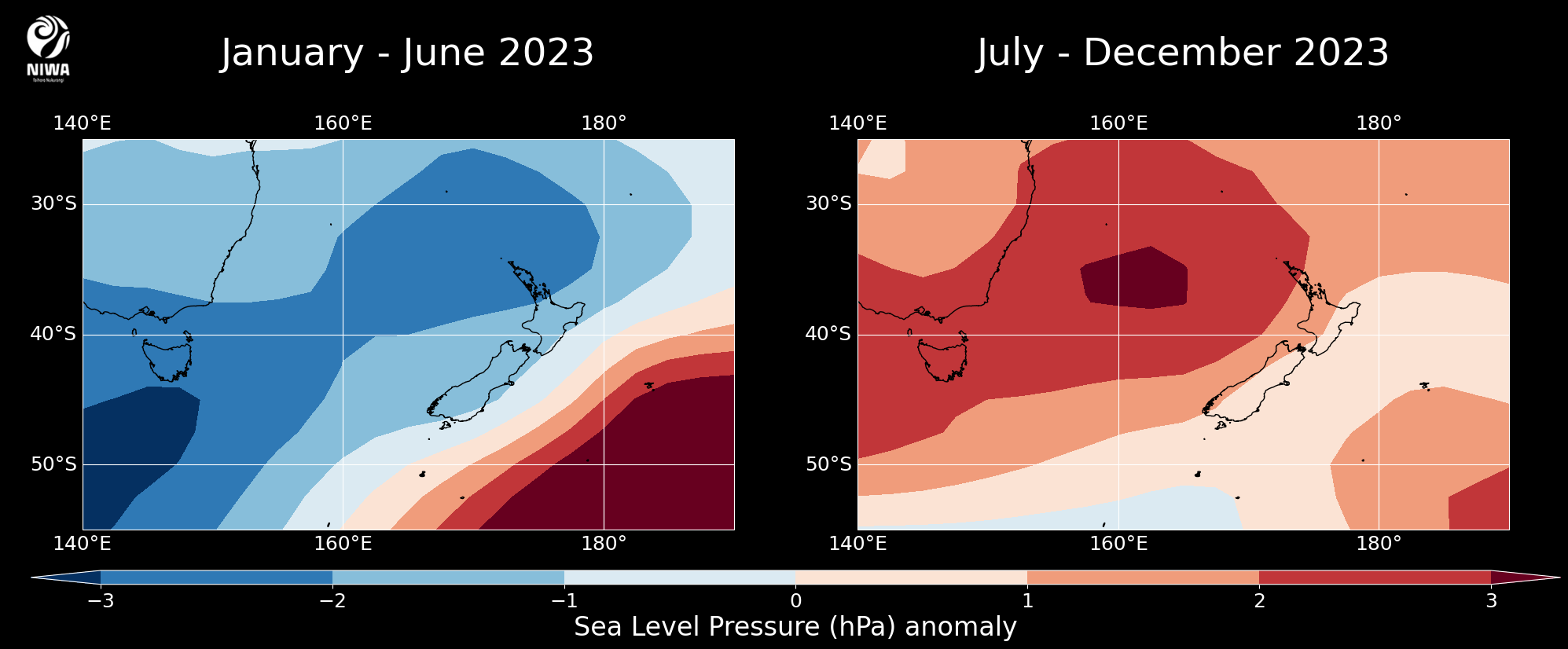 2023 Annual Climate Summary - MSLP