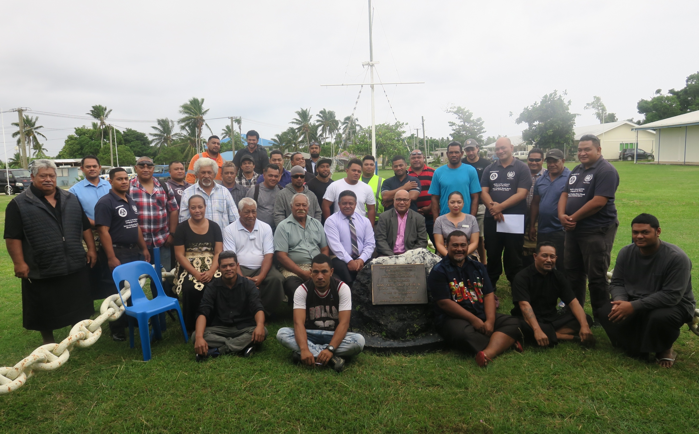 Tongan deepwater line fishery skippers and crew following their Master/Engineer Class 6 course [MoF].  