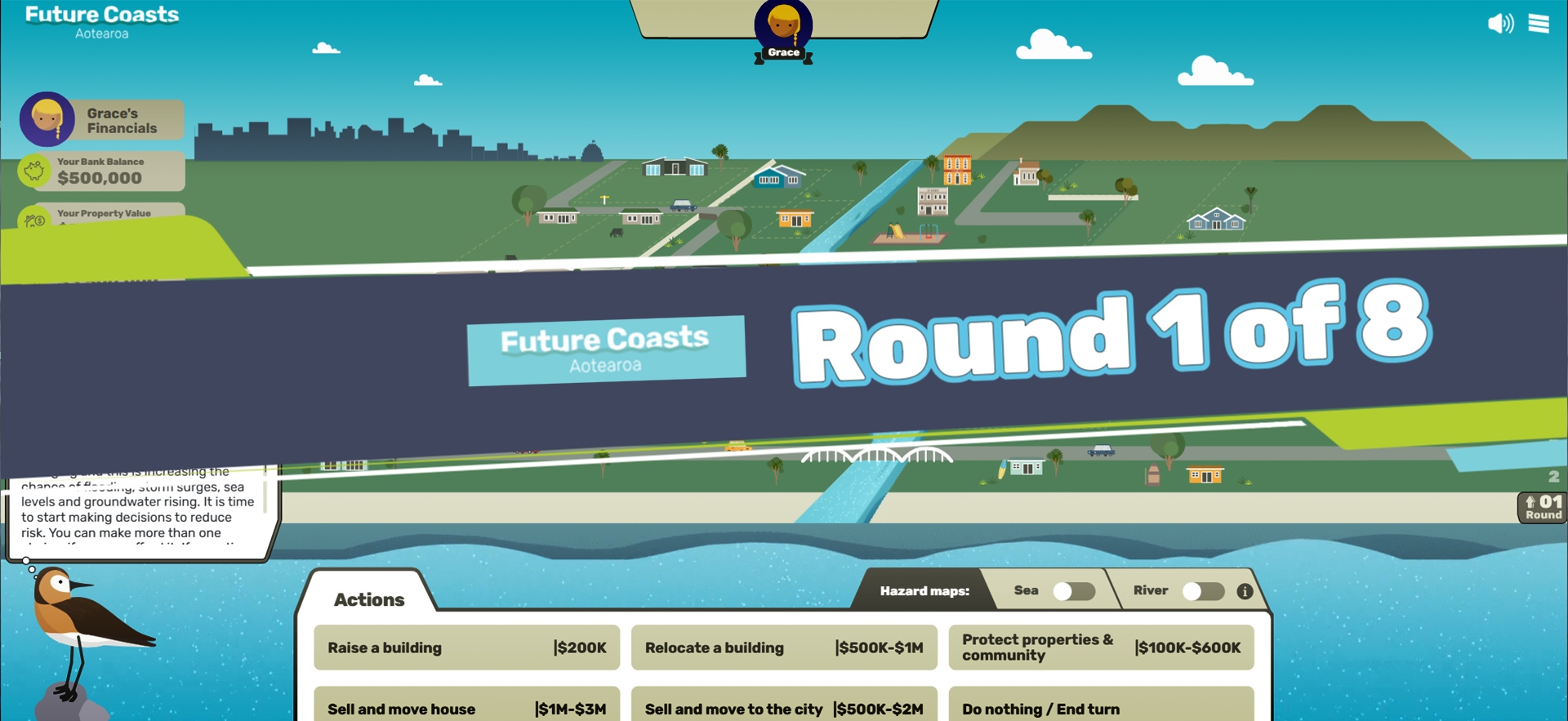 Future Coasts Aotearoa serious game banner