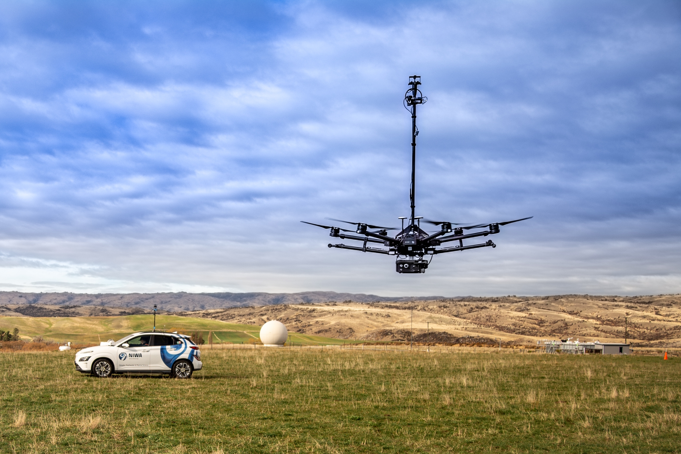 Methane drone in action