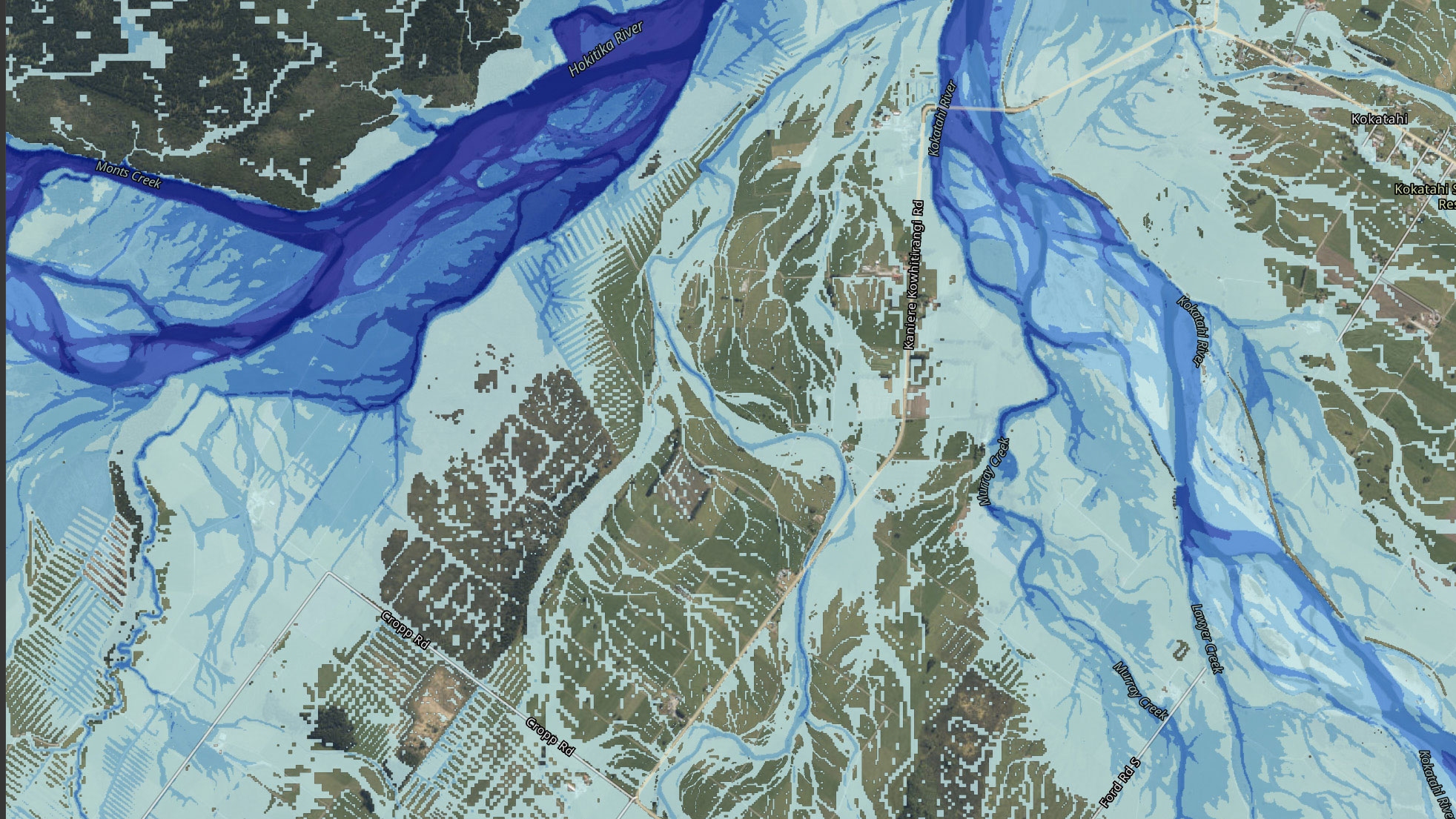 Hokitika map screenshot