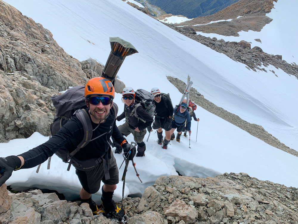 A quick breather. Mt Philistine, Arthur's Pass.