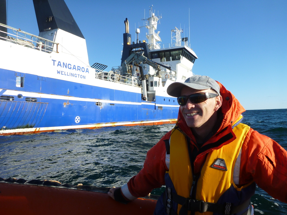 RV Tangaroa with Cliff Law