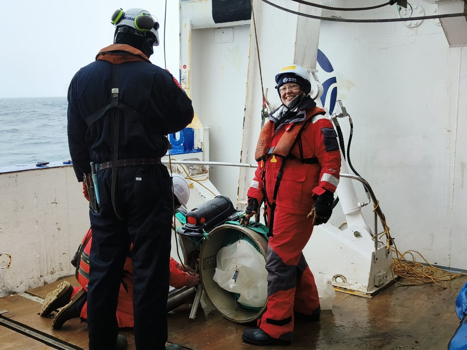 Svenja and her bongo nets