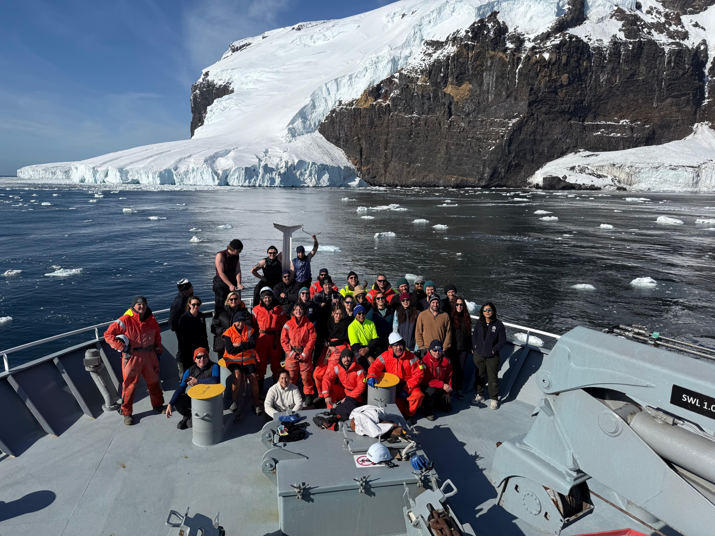 Nice spot for a photo of the team 