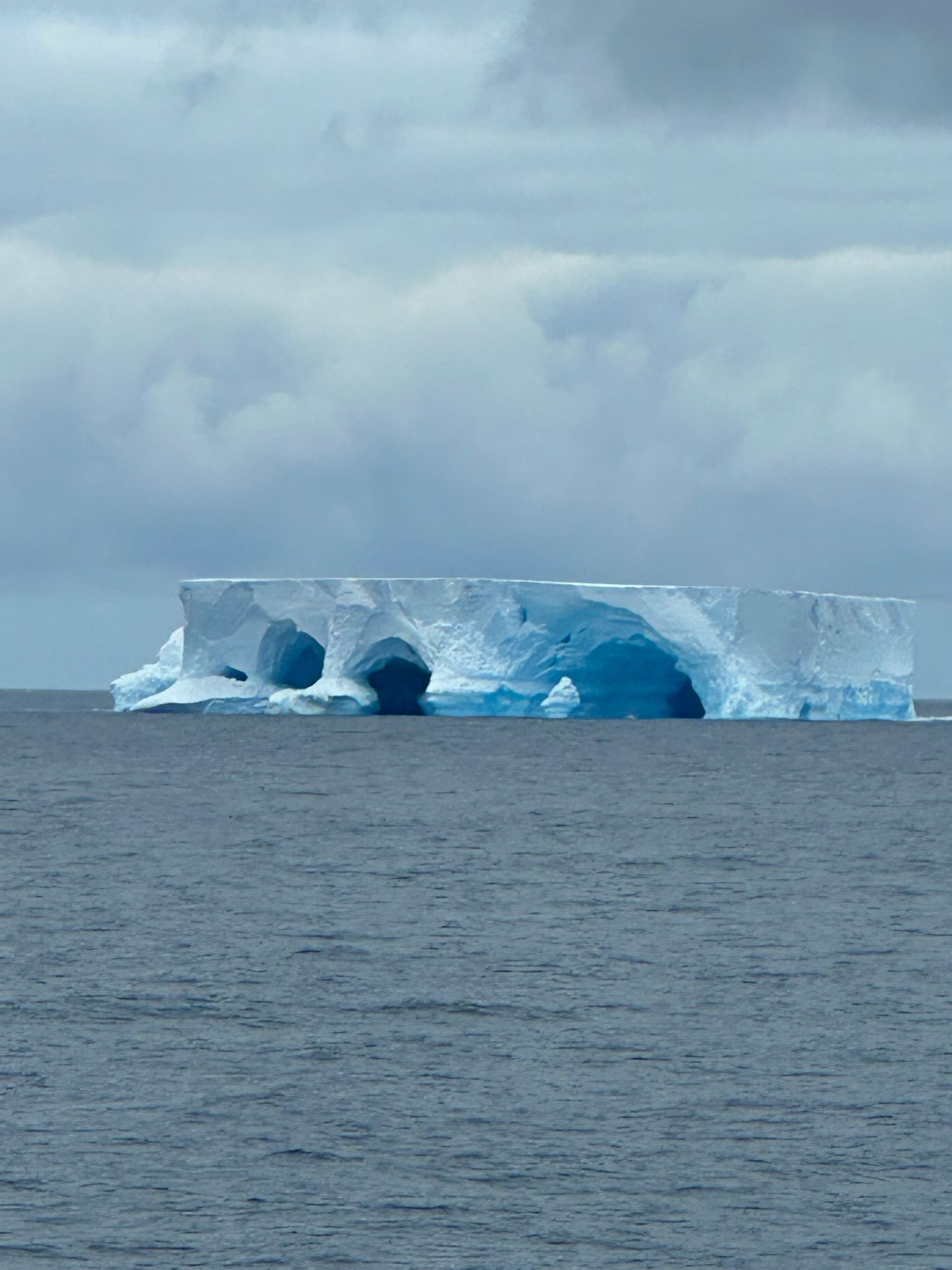 One of the first icebergs observed by the team